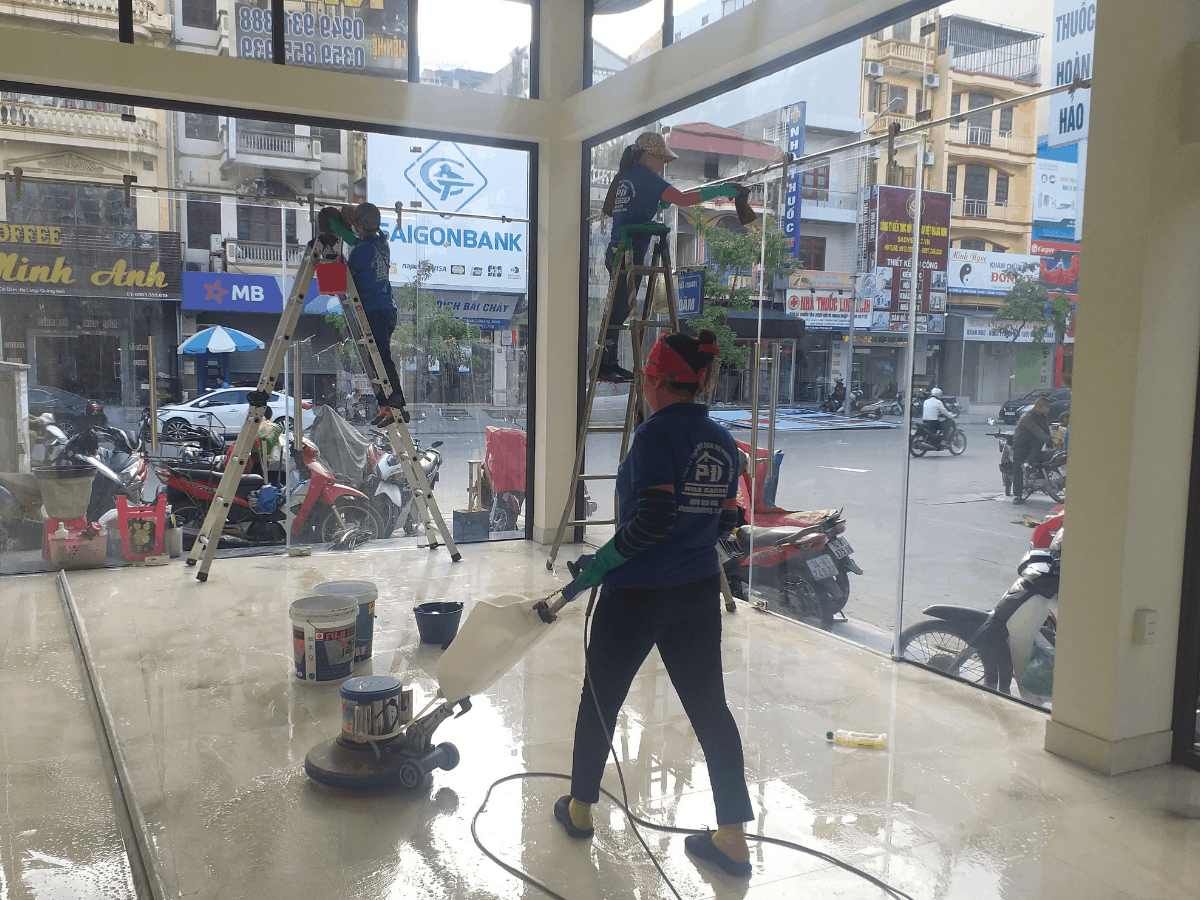 Dịch vụ vệ sinh nhà mới xây tại Hạ Long, Quảng Ninh
